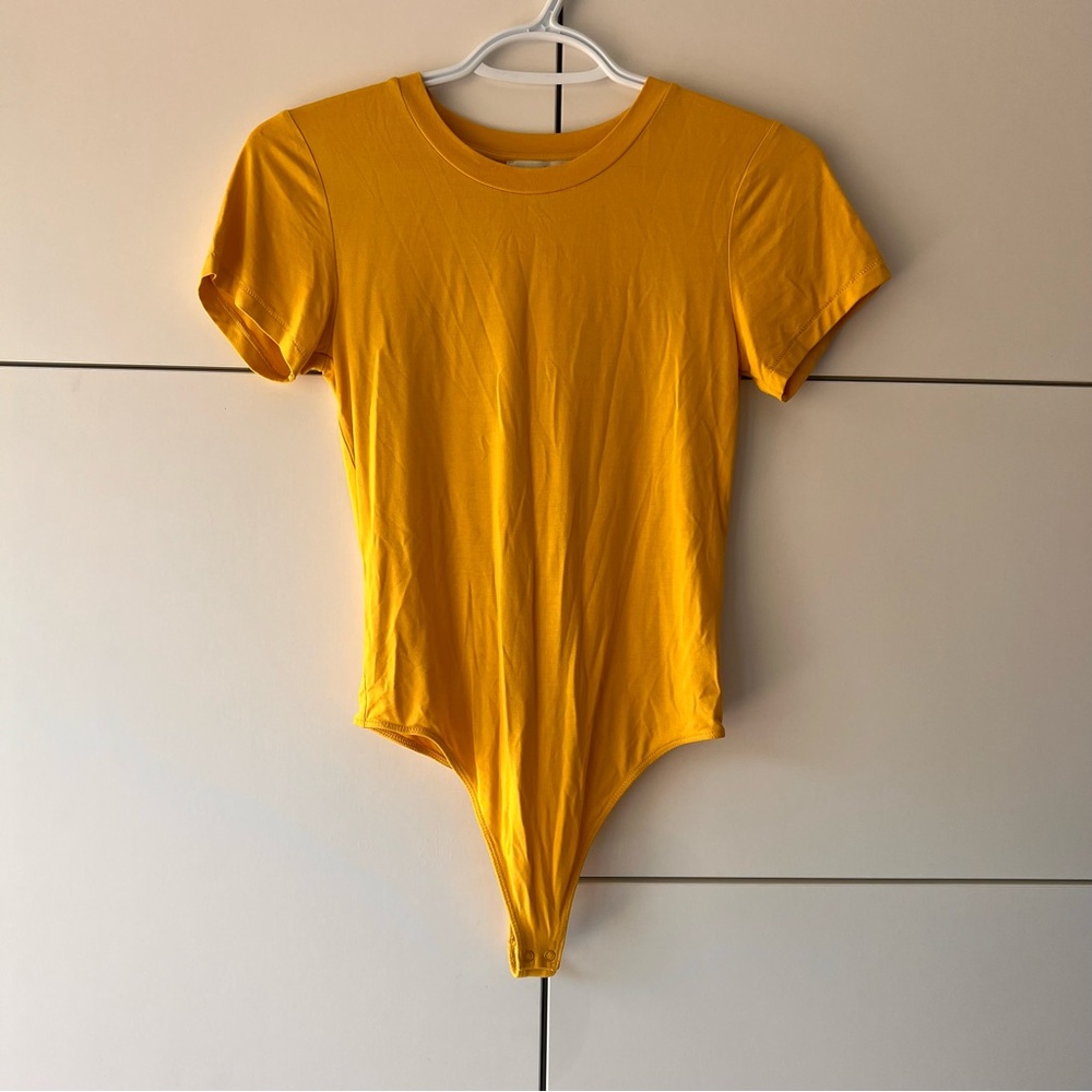 Wilfred Free Yellow Short Sleeve Bodysuit